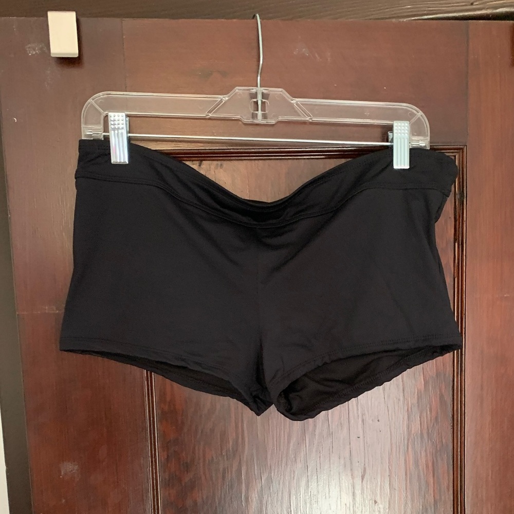 Black swim shorts